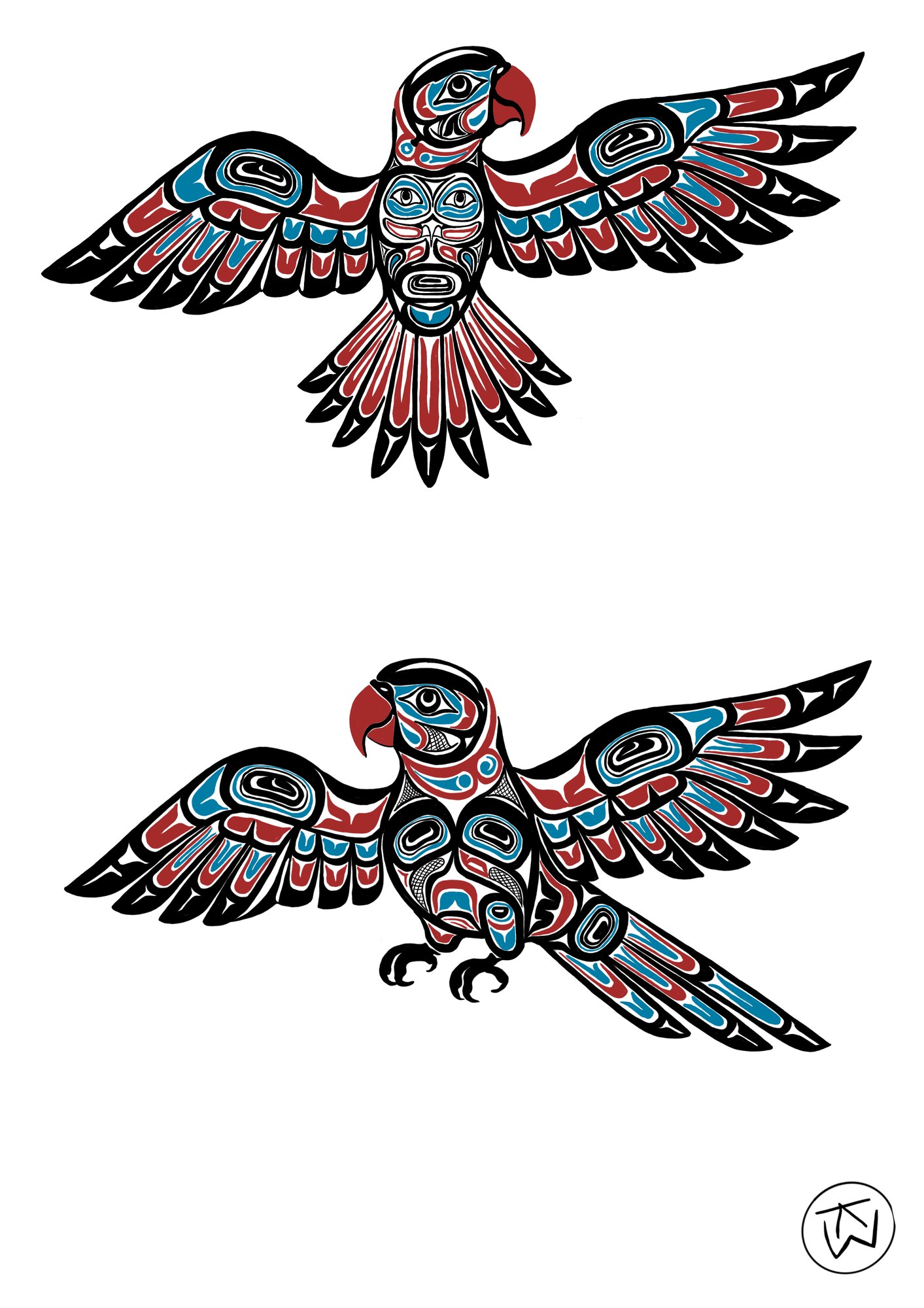 Haida Style Parakeet